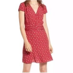 Red Polka Dot Mini Dress - XS